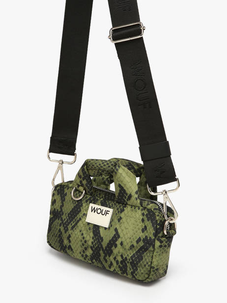 Cross Body Tas Cobra Gerecycleerd Polyester Wouf Groen cobra BM250019 ander zicht 2